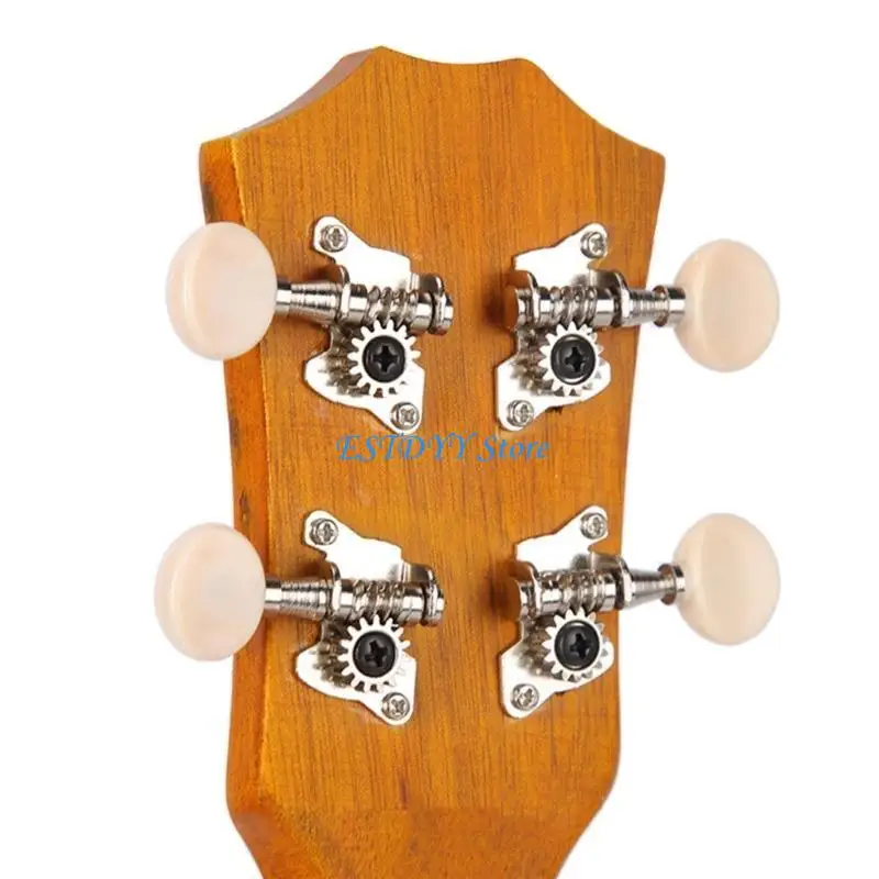 G6DE Ukulele 2L2R Tuning Peg Machine Head Tuners with Mounting Screws Durable