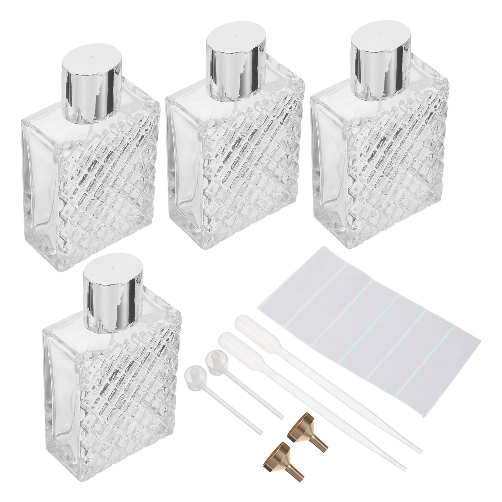 ensemble-de-4-vaporisateurs-de-parfum-rechargeables-flacon-atomiseur-de-parfum-en-verre-carre-de-100-ml-distributeur-de-pulverisation-elegant-pompe-entonnoir-paille-pour-voyage