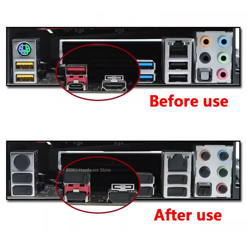 デスクトップコンピュータインターフェースシリコンダストプラグUSB PCI VGA HDMI酸化防止保護カバー