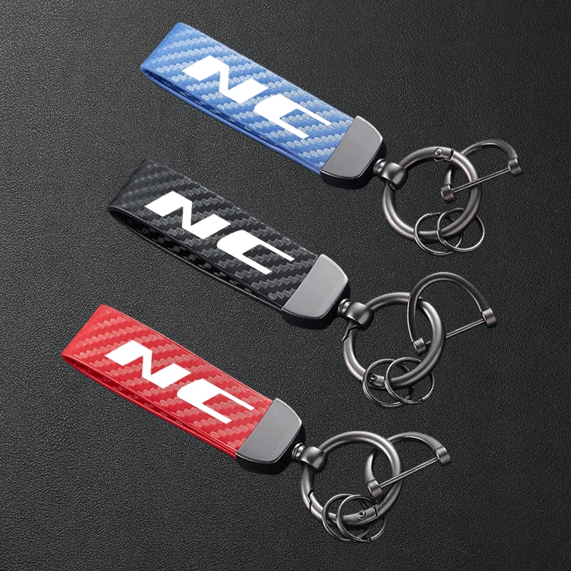 

For HONDA NC750X NC750S NC700X NC700S NC750 NC700 NC 700 750 S/X Carbon Fiber Patterned Motorcycle Keychain Metal Keyring
