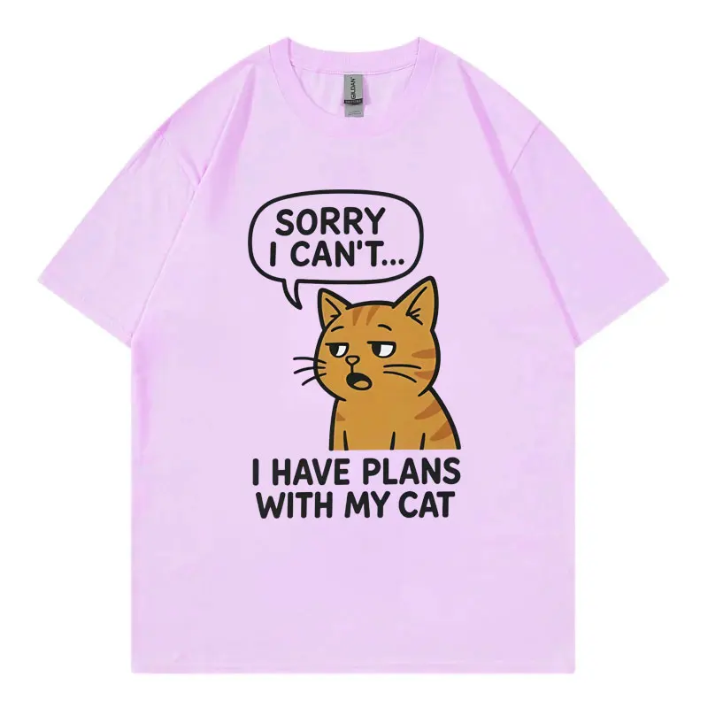 편안한 고양이 애호가 재미 있은 티셔츠 남성 여성 의류 고품질 패션 오버 사이즈 티셔츠 여름 캐주얼 코튼 티셔츠 streetwear