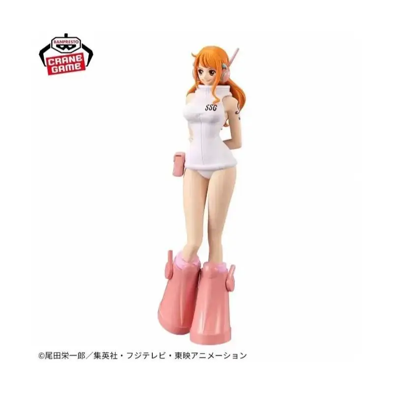 

Фигурка Нами от Bandai из ПВХ и АБС для коллекционеров аниме, серия DXF The Grand Line, сцена с острова Эггхед, детализированная модель.