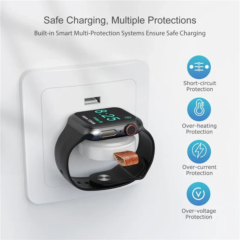 Watch Fast Magnetic Wireless Charger for Apple Watch Series IWatch 9 8 7 6 5 SE Ultra Dock Adapter USB Portable Charging Station