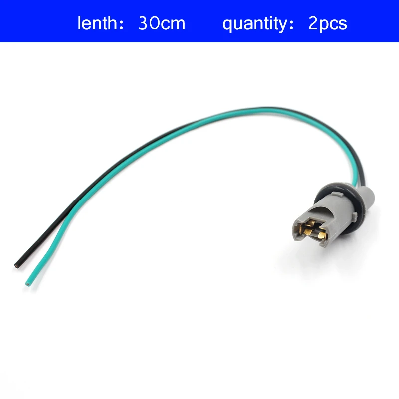 FSYLX Car Styling OEM 30CM T10 Led Bulb Socket Holder T15 W5W 194 168 Wire Cable Adapter Plug Connector T10 Auto Bulb Adaptor