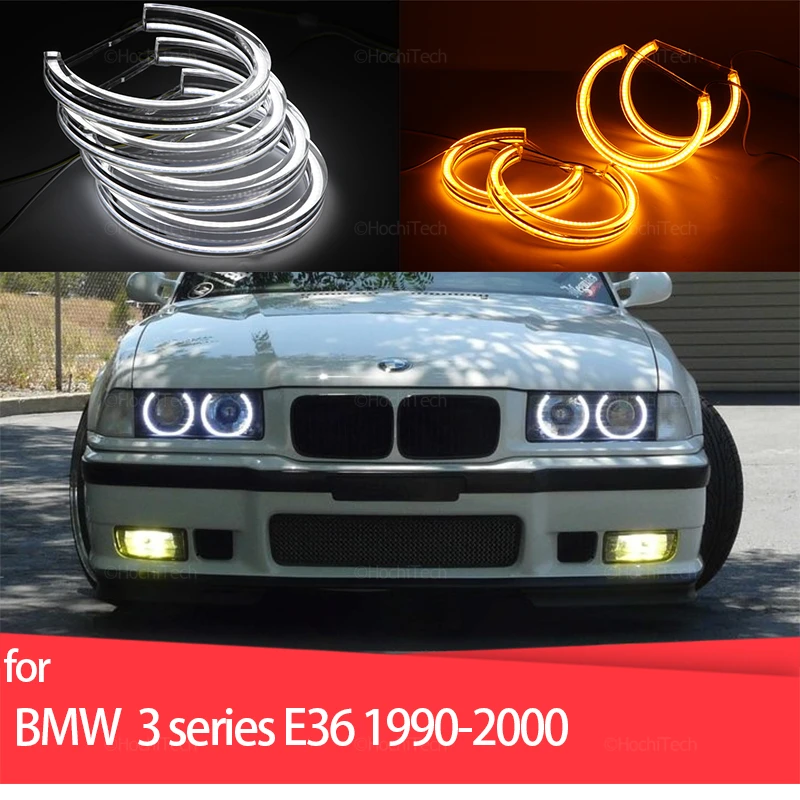 

for BMW 3 series E36 90-00 316i 318i 318is 320i 323i 325i 328i 318tds 325td Day Light Rings Light Horseshoe Shape Angel Eye