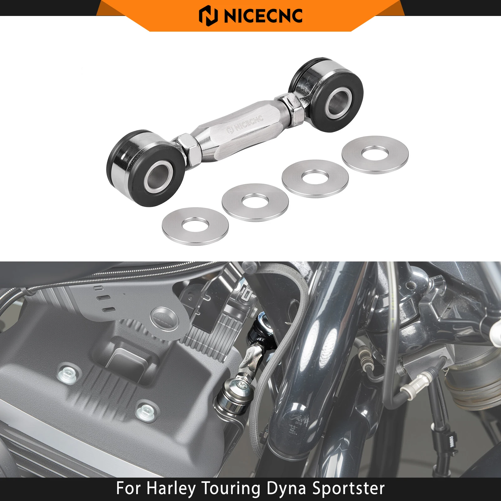 For Harley 2017-2023 Street Glide FLHX /Special Road Glide Front Engine Bracket Stabilizer Link Road King Special CVO Road Glide