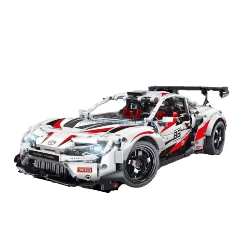 

GT86 Racing Car Building Blocks MOC YC-23002 White 1:10 Super Speed Vehicle Model Bricks Set High Tech Toy Gift for Kids Boys