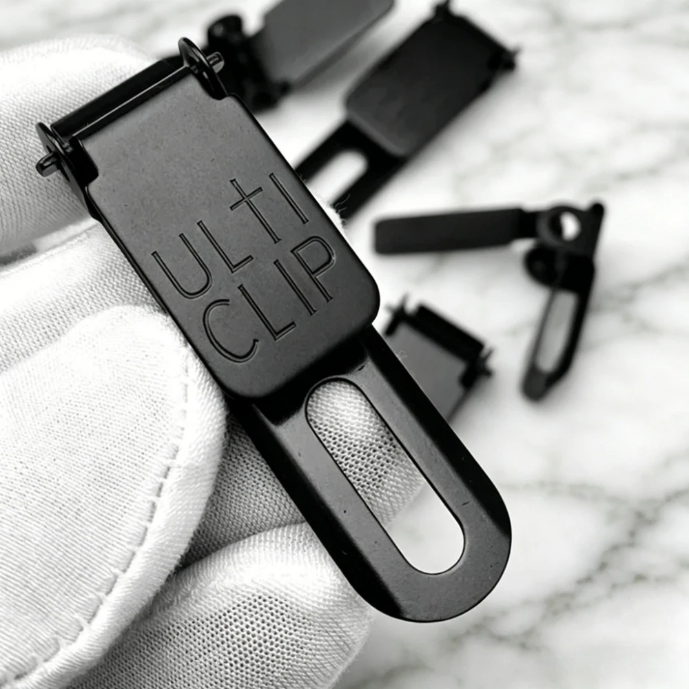 Stainless Steel Waist Carry Clip with Strap Loop, Durable Hardware Parts for DIY Kydex Sheath Knife Holster Craft