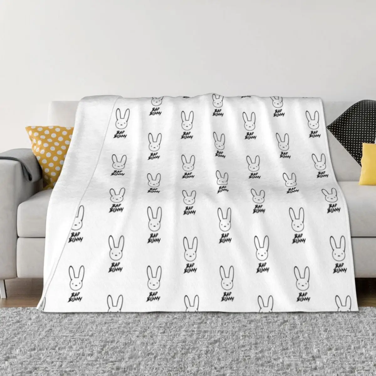 

bad bunny Throw Blanket blankets and throws For Sofa Thin Summer Bed Blankets