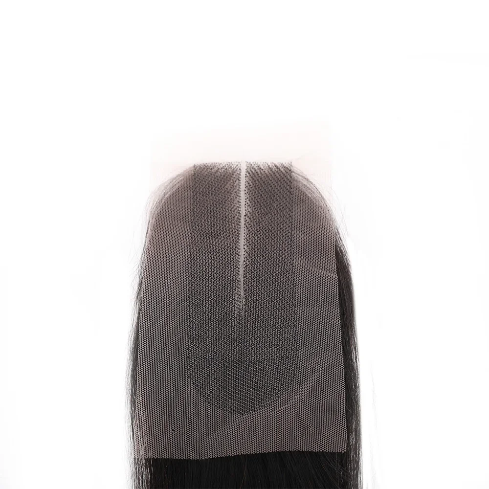 Cierre de encaje de onda corporal, cabello humano Real vietnamita, cabello liso, cabello Remy, 2x6, Kim K