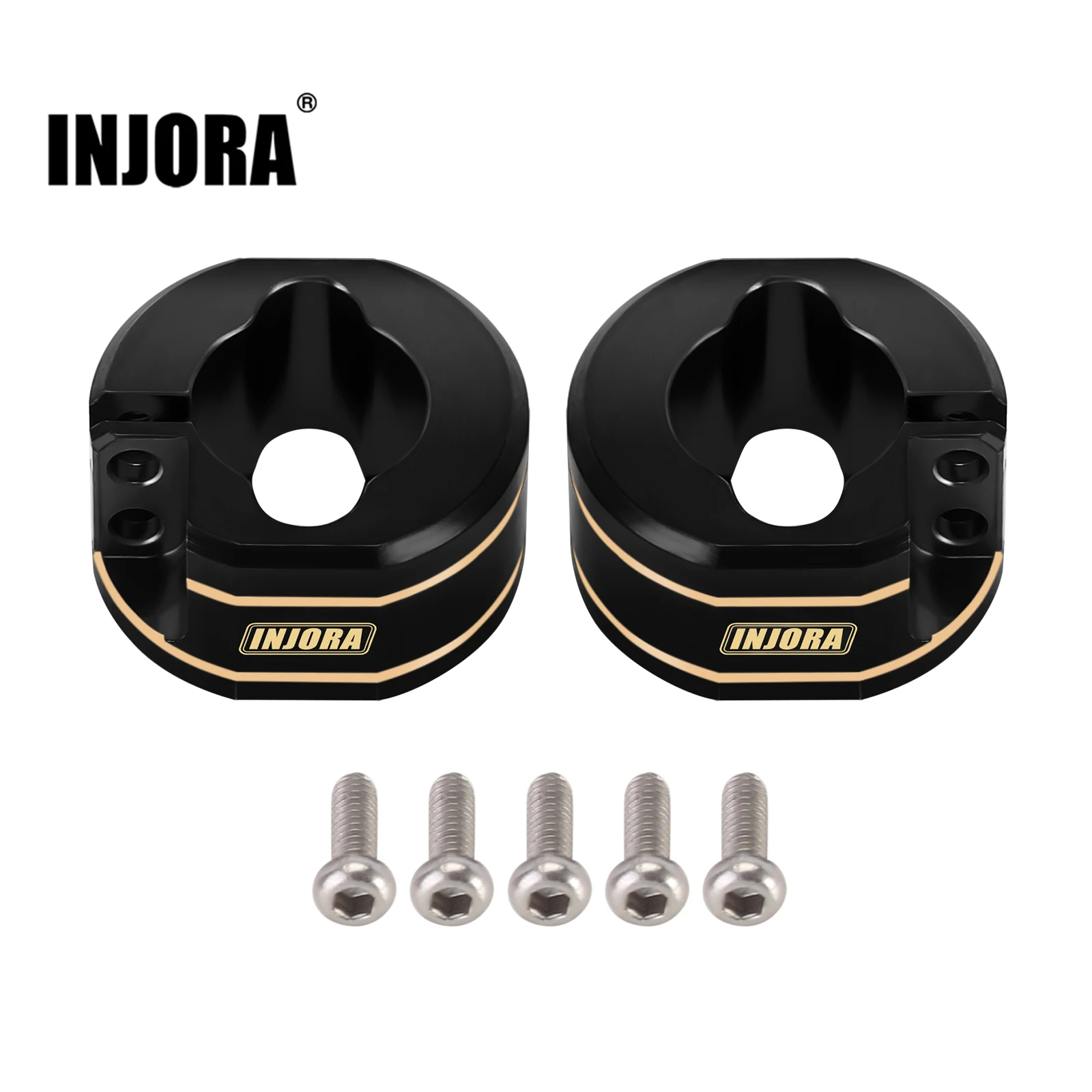 INJORA 14 g/unidad contrapesos de eje trasero de latón para 1/18 RC Crawler TRX4M (4M-30)