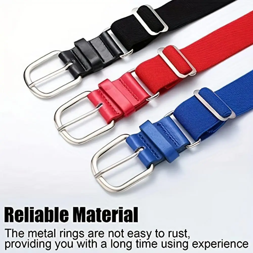 

Alloy Buckle Belt Youth Baseball Belt Elastic Material Adjustable Length Sports Accessory for Boys Girls Kids Baseball Belt