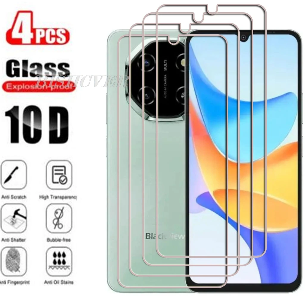 4PCS Tempered Glass For Blackview Shark 6 5G 6.88" Blackview Shark 6 Shark6 Screen Protector Protective Film