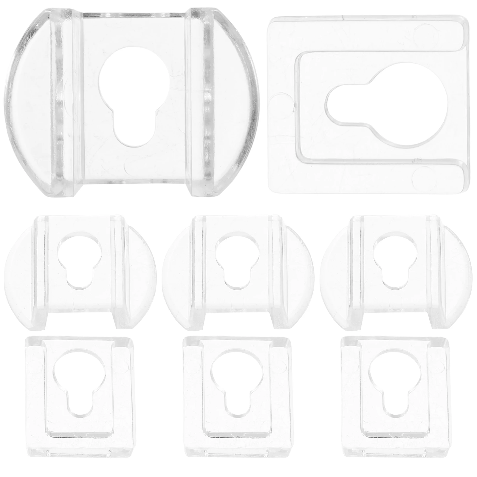 8 قطعة شماعات الصور الاكريليك الثقيلة ثقب المفتاح السنانير ل مرآة الرف الإطار تصاعد مقاطع المتشابكة حامل أداة تعليق