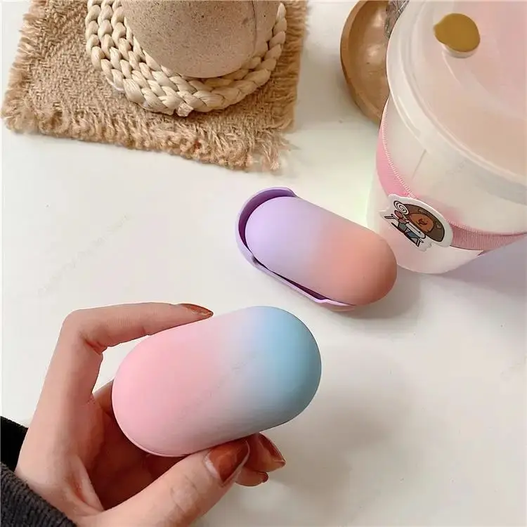 

Suitable for Samsung Galaxy Buds/Buds+ Cute Colorful Gradient Frosted PC Hard Shell Headphone Protective Cover