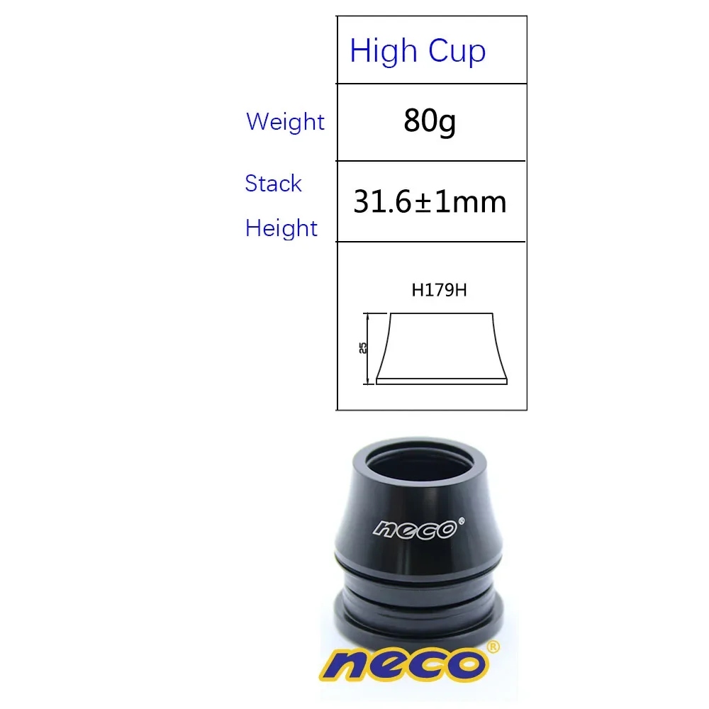 NECO バイクヘッドセット ZS41/41.4 28.6/30mm セミインテグレーテッド