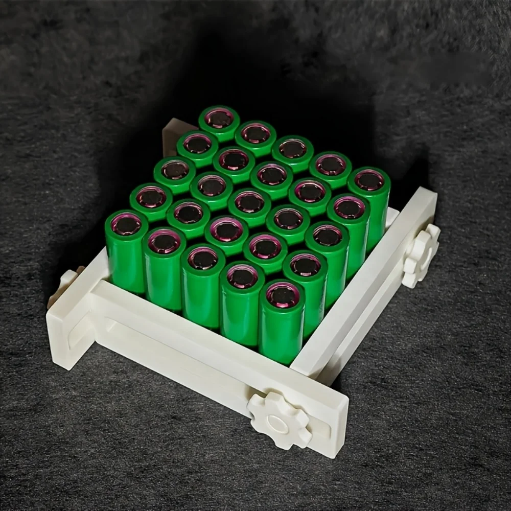 Universal Lithium Battery Spot Welding Fixture, All-in-One Anti-Displacement Bracket for 18650/21700 Battery Pack Welding