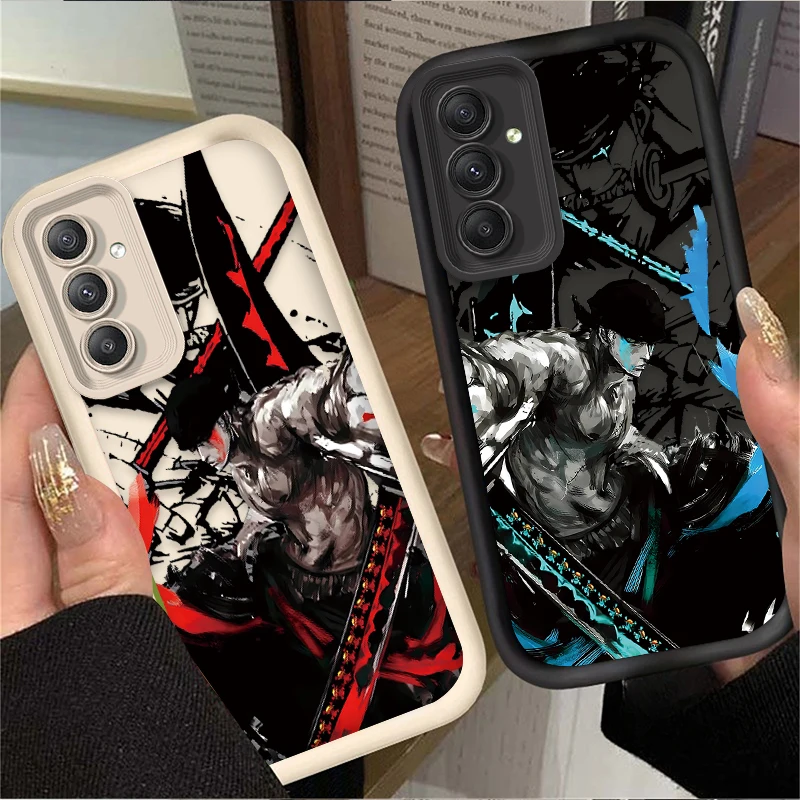 Anime O-One Pieces Zoros Phone Case for Samsung Galaxy A55 A35 A25 A24 A15 A05 A05S A13 A23 A12 A22 A32 A52 A52S A72 A11 Cover