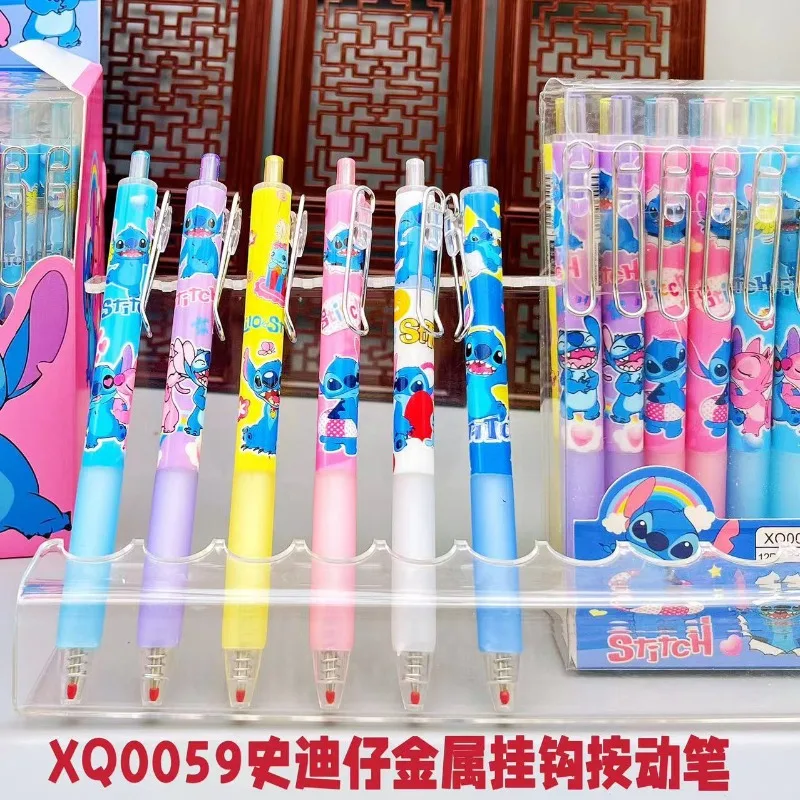 Cartoon Stitch Ballpoint Pen Cartoon 0.5mm Ink Gel Pen Silicone Kawaii Writing Children\'s Pens School Office Supplies Stationery