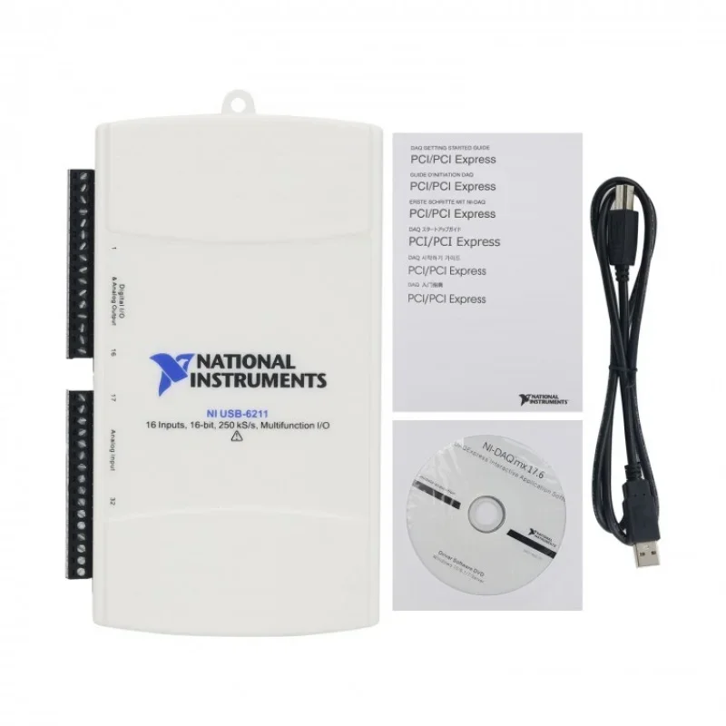 

USB-6211 OEM DAQ USB 779676-01 Multifunction I/O 16 Input 16Bit 250KS/s Data Acquisition Card for NI