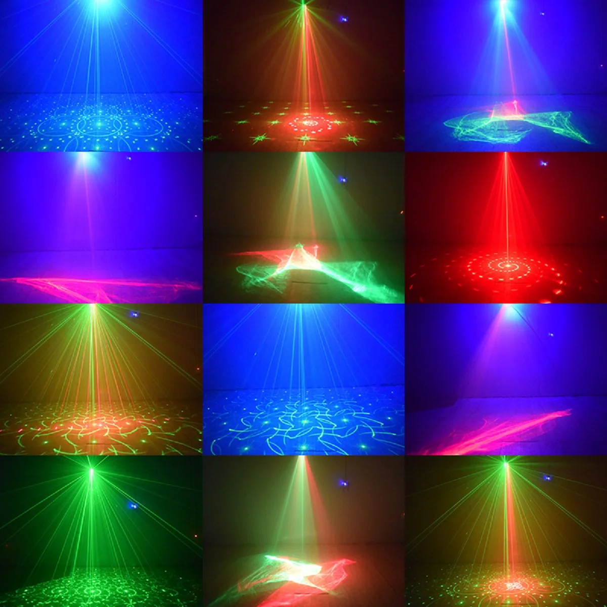 Dj Disco Light, Party Light, Stage Lighting Effect, Laser Projector - USB Portable with Multiple Effects and Northern Lights.