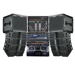 K10 professional audio passive double 10 inches 2 way pa sound system dj powered line array speakers