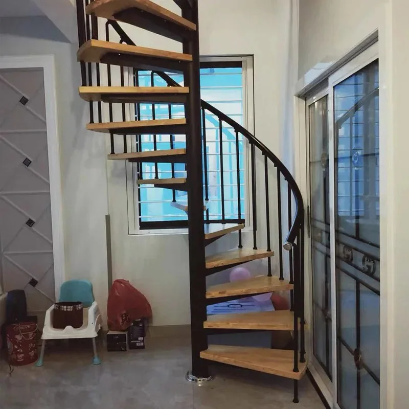 Customization Modern Design Galvanized Steel Spiral Staircase Durable Outdoor Metal Indoor Usage for House and Apartment