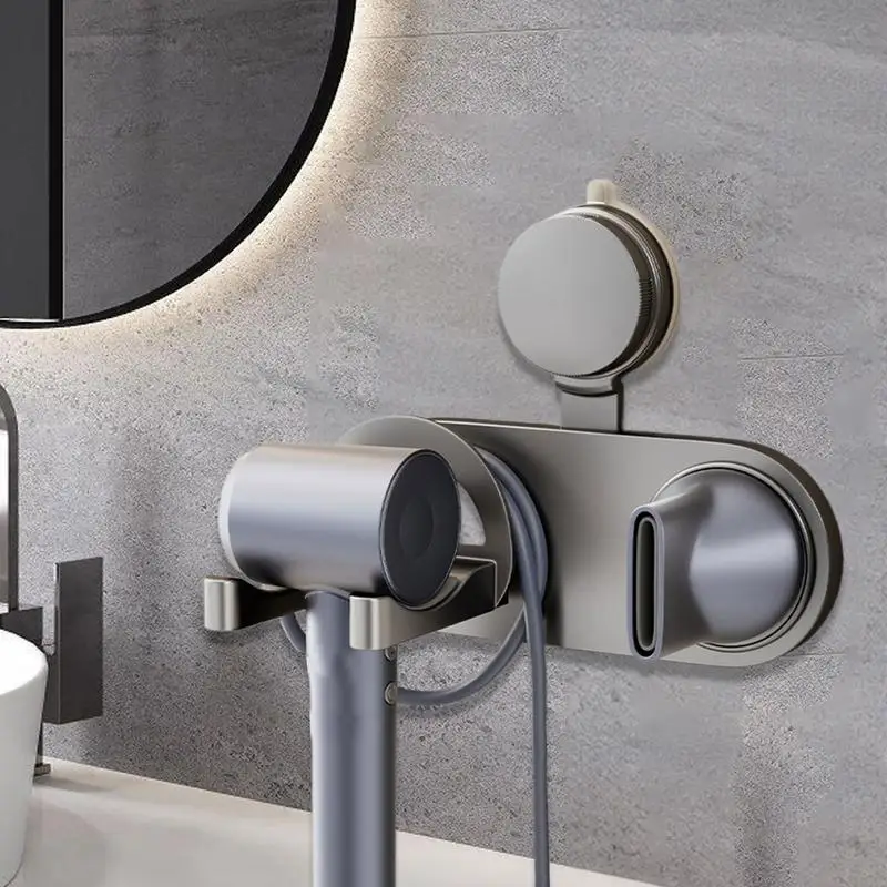 

Blow Dryer Holder Hair Tool Organizer Suction Cup Cord Organizer Storage Bracket For Salon Bathroom Hotel Styling Accessories