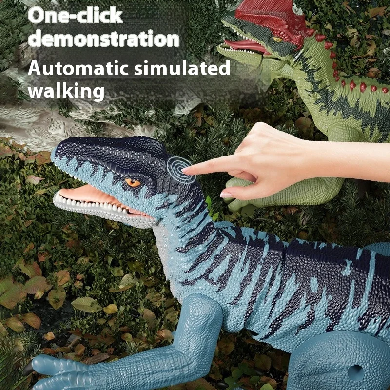 2.4g 5-Way Children'S Remote Control Velociraptor Tyrannosaurus Rex Simulation Sound And Light Mini Remote Control Dinosaur Toy