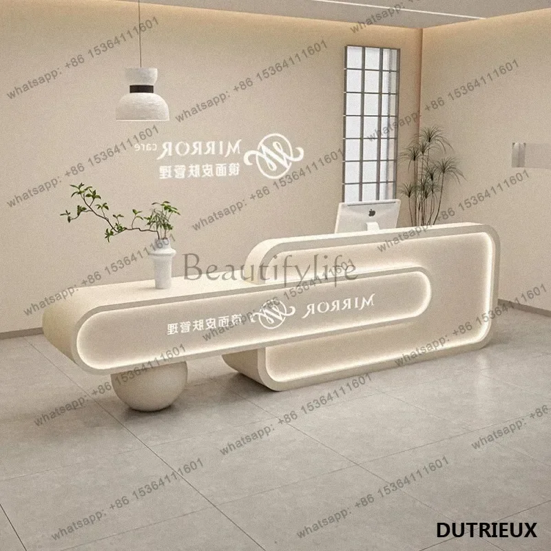 PG Design Organizers Reception Desks Welcome Drawer Unique Wood Reception Desks Beauty Luxury Shop Escritorio Office Furniture