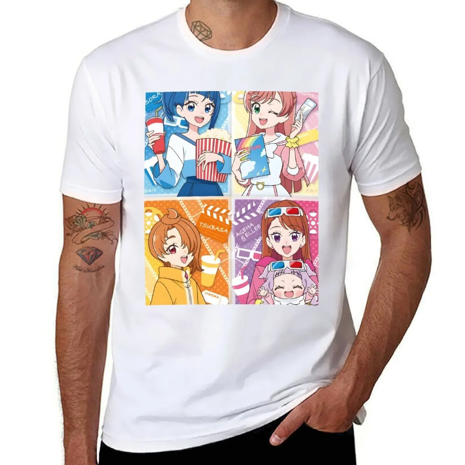 

Soaring Sky Precure - All in One T-Shirt printed t shirts for man cotton tshirt 100% T-Shirt