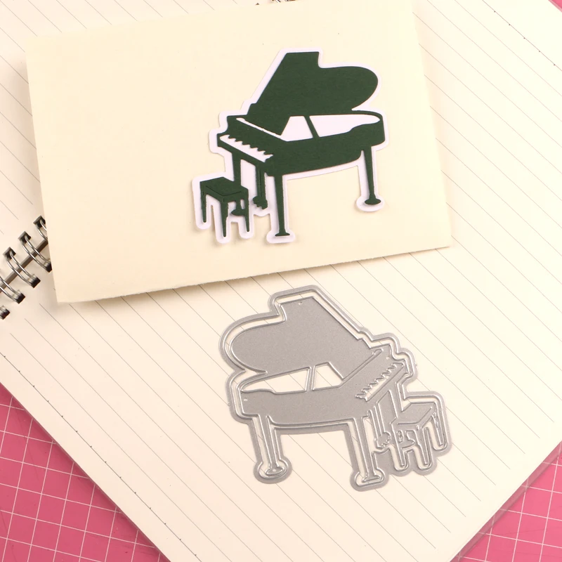 DUOFEN METAL CUTTING DIES music piano key stencil DIY Scrapbook Paper Album 2023 new