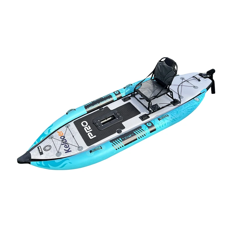 Factory Drop Stitch Ocean Inflatable Kayak 1 Person Sport Drop Stitch Fishing Pedal Fishing Kayak