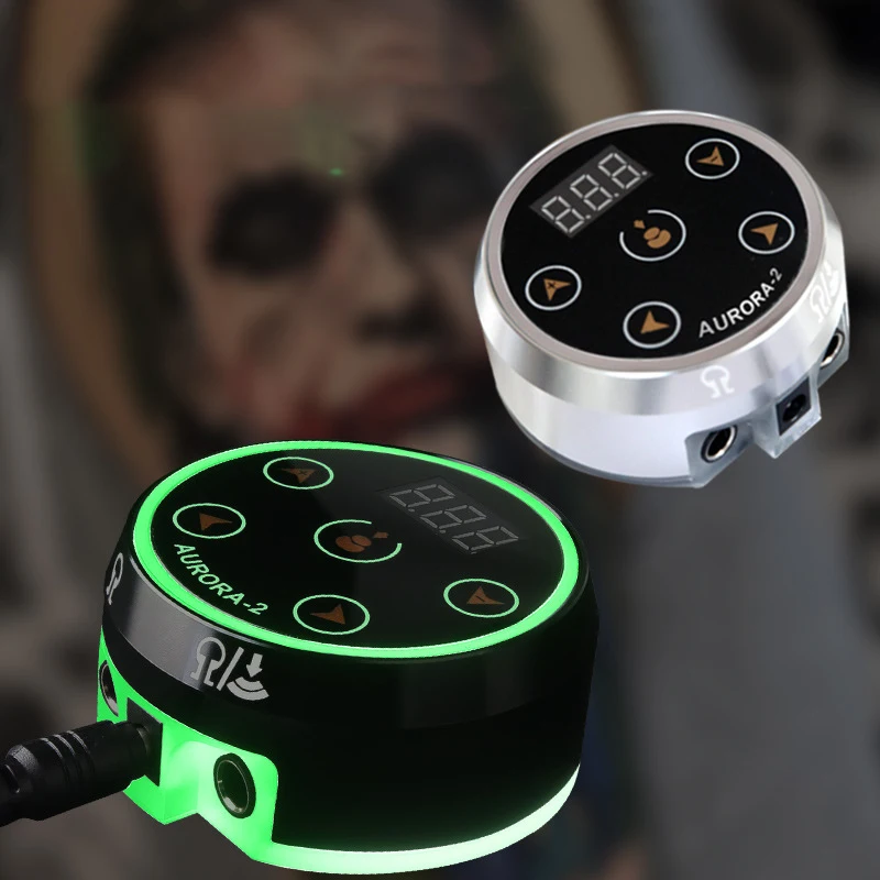 الوشم إمدادات الطاقة المهنية الوشم صندوق الطاقة الدورية آلة الوشم القلم المزدوج الناتج اللون شاشة LED تعمل باللمس/قاعدة مغناطيسية