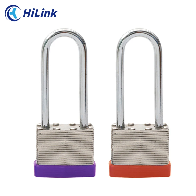 Durable Hardened 63mm Long Shackle Length Heavy Duty Anti-Rust Corrosion Safety Lockout Laminated Padlock