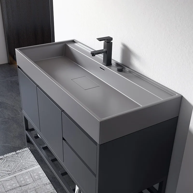 세라믹 일체형 세면대, 욕실 캐비닛, 세면대 캐비닛, 일체형 싱크대 스타일, 세면대, 스마트 유리 세면대