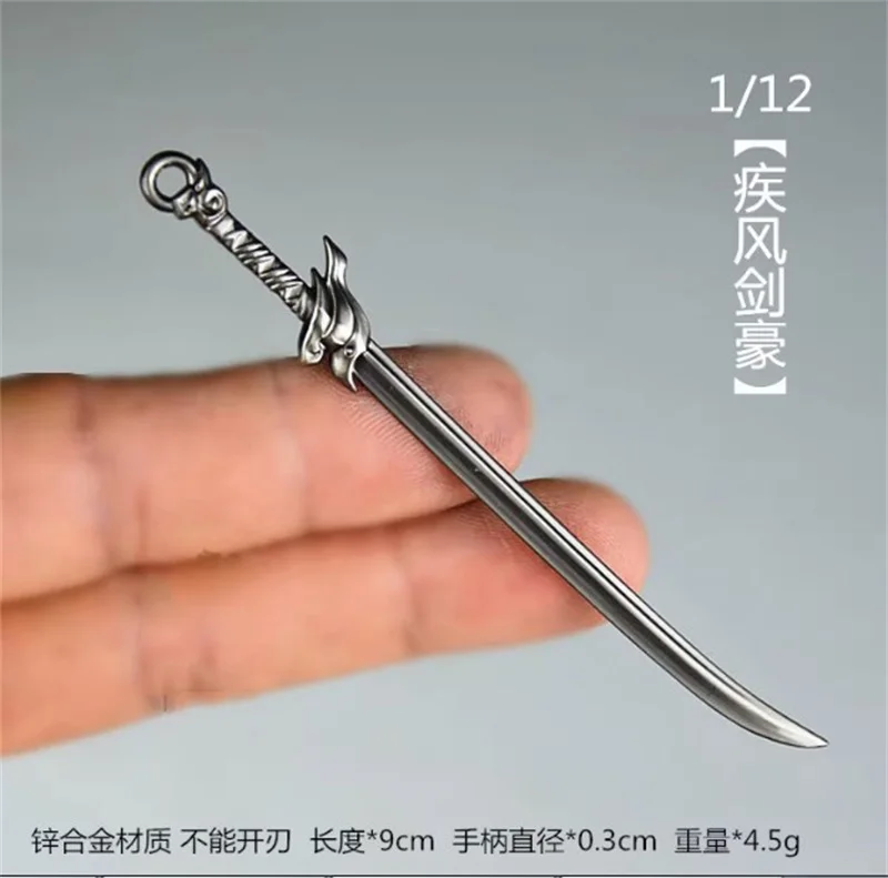 High Quality 1/12 Soldier Miniature Knife Sword Weapon Tachi Model Toy Fit 6'' Action Figure Body In Stock