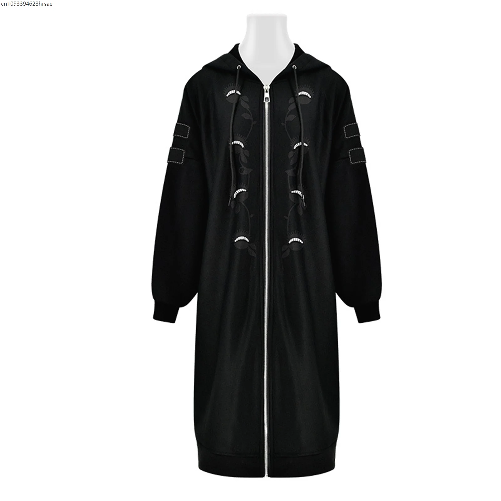 

Movie Costume Adult Kids Cosplay Costume Long Zipper Coat Black Jacket Outfits Halloween Carnival Party Suit