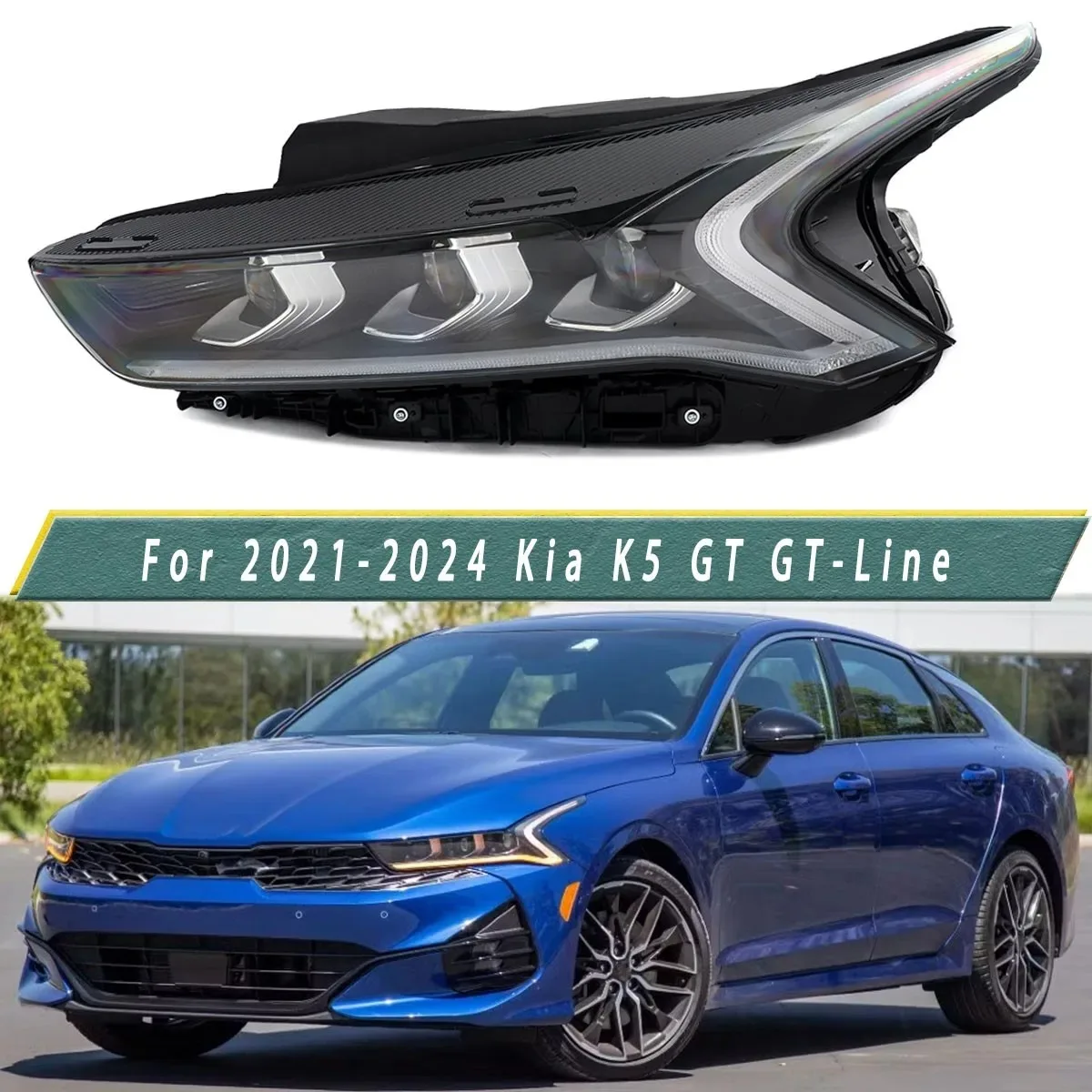 

Левая фара в сборе для Kia K5 GT GT-Line GT Sedan 4-дверный 2021-2024, LED, артикул 92101-L3100