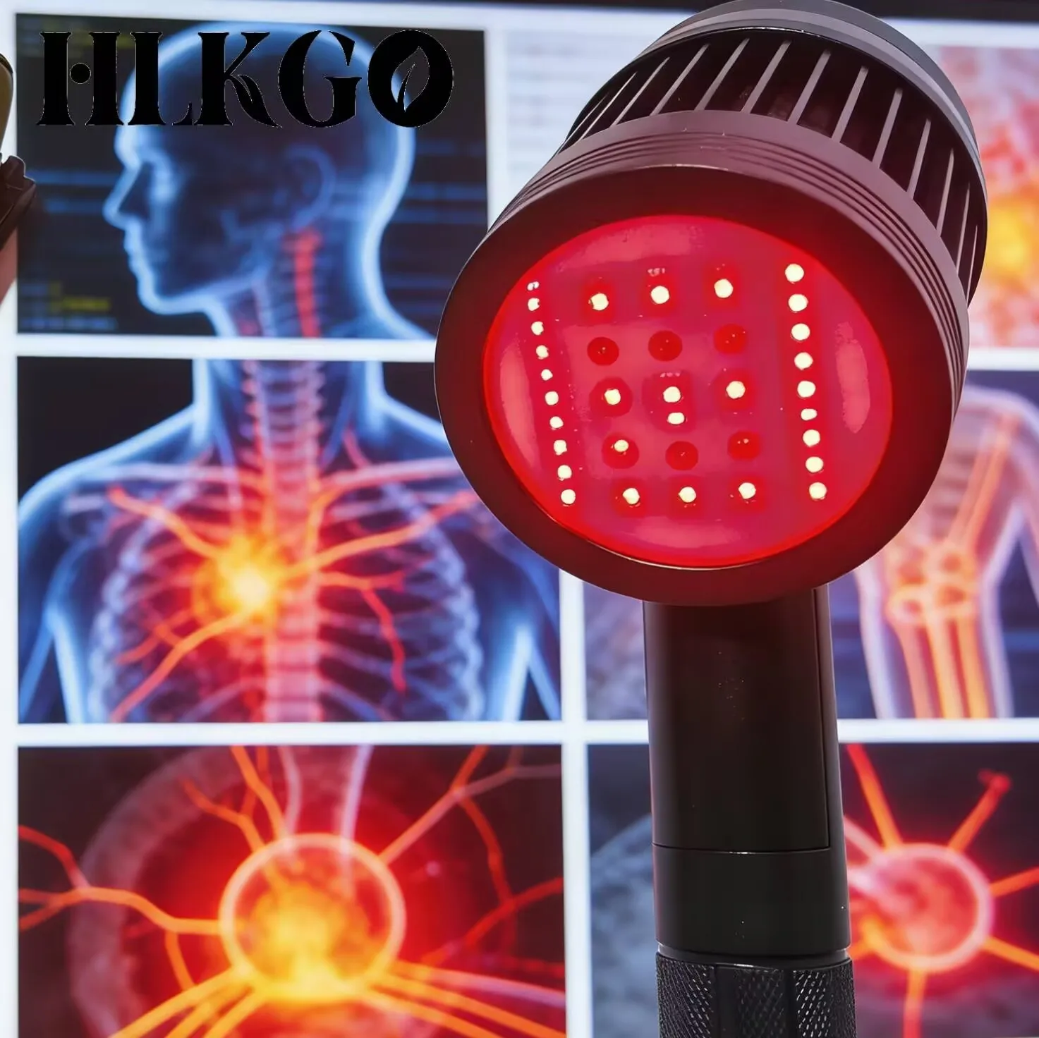 

Профессиональный медицинский лазерный терапевтический аппарат HLKGO, класс IV, высокая мощность 1295 мВт, 25 диодов, холодный лазер для физиотерапии при боли