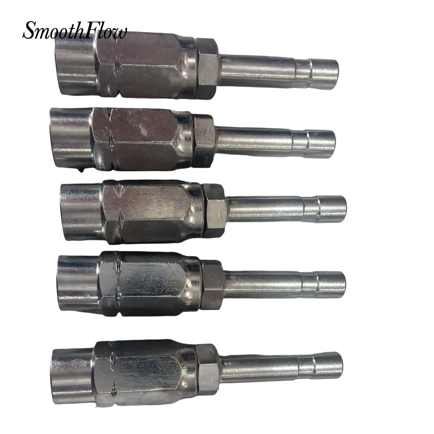 Zinc 90° Elbow Insert 6mm Barb to 8.6mm Tube 5pcs for Grease Line