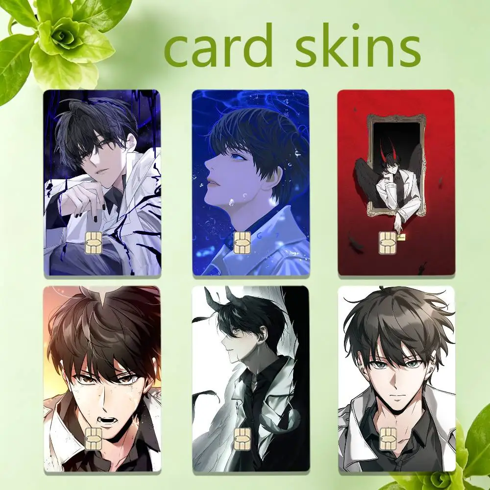 ORV K-Kim Dokja 4pcs 1Set HD Waterproof Card Skins Protective Stickers for Credit Bank Game Cards