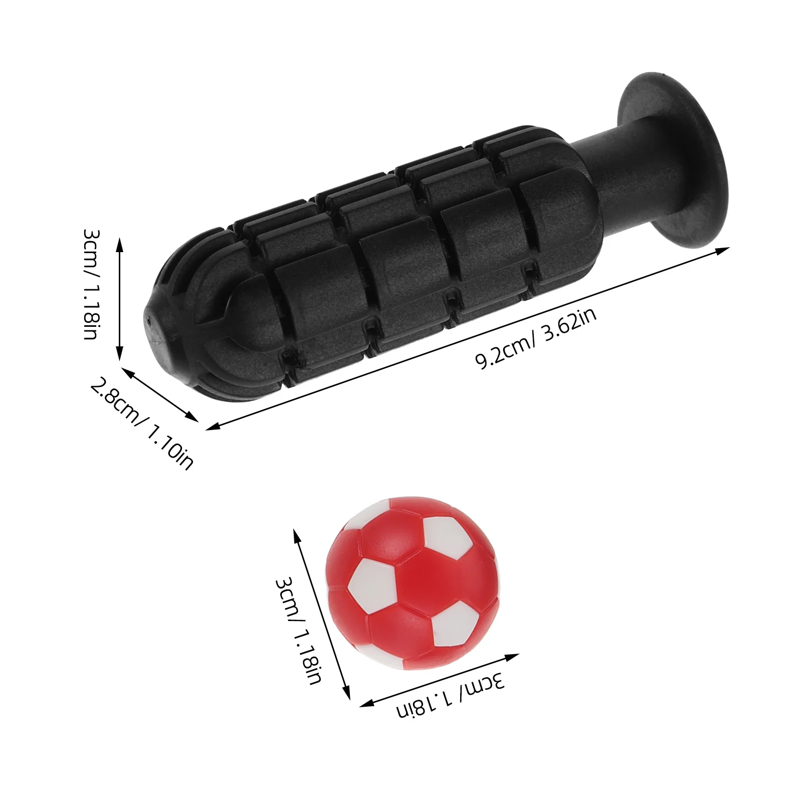 1 Set Tischfußball-Ersatzteile, komplettes Griff-Set, 32 mm Kugeln, robuste Kunststoffkonstruktion für Tischfußball-Zubehör