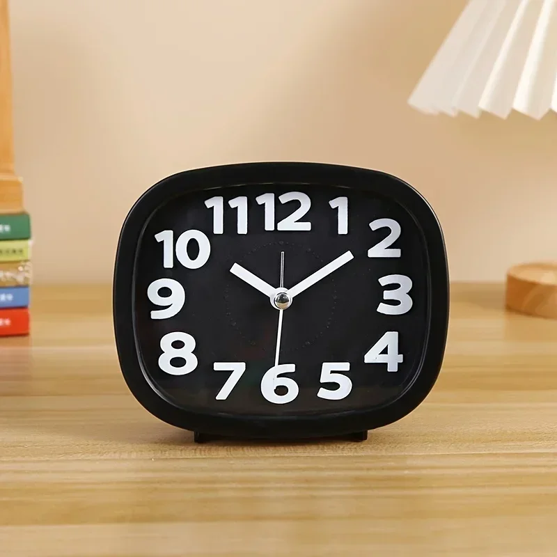 Mini Mute Alarm Clocks Battery Bedside Desk Table Home Decor Kid Gifts Portable