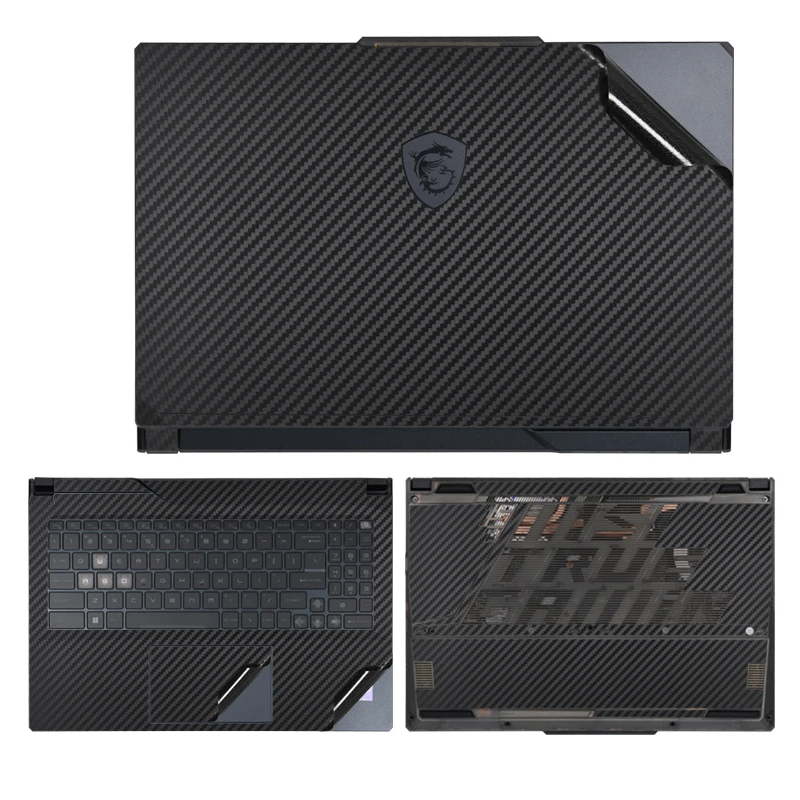 Vinyl Laptop Skin for MSI Cyborg 14 15/Bravo 17 C7VF Protective Film for MSI Creator M16 B13UDX Top lid+Palmrest+Bottom
