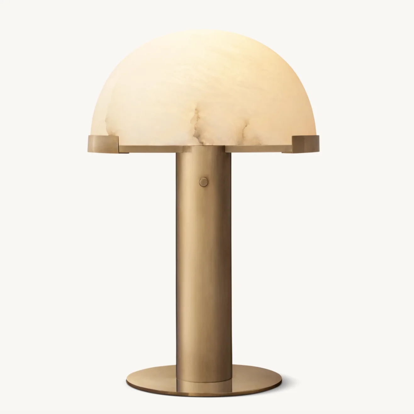 Sassanid OEM Midcentury Italian Design Alabaster Shade Melange Table Lamp