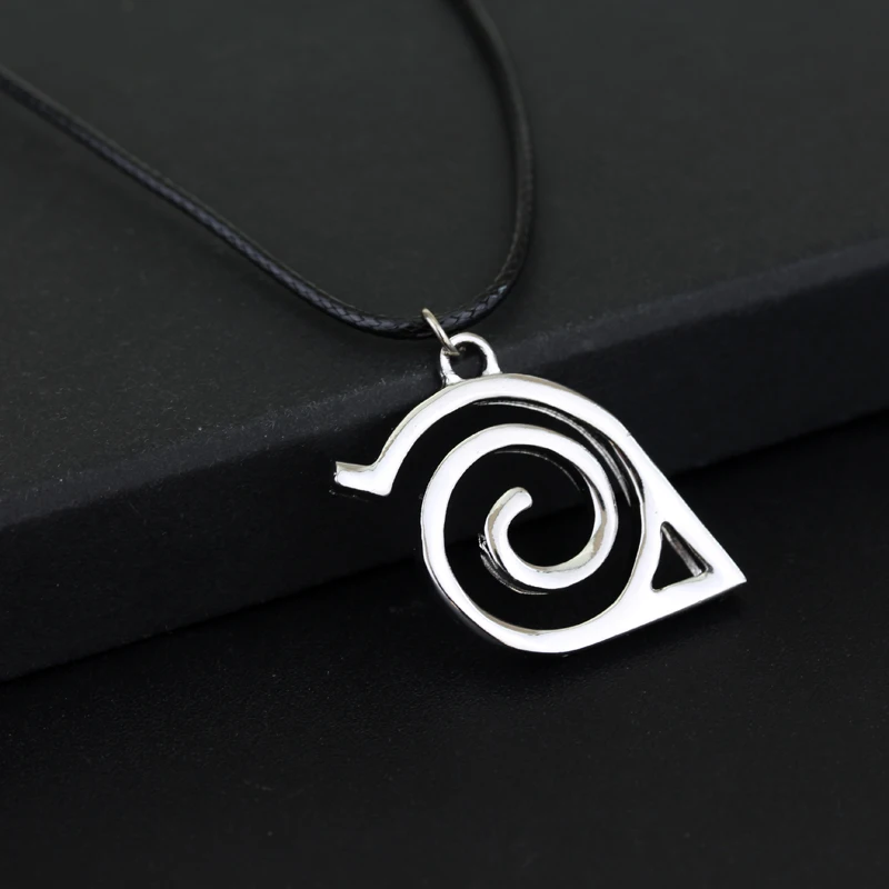Collar de anime Naruto colgante Hamura oculto, regalos de joyería unisex, accesorios de símbolo ninja