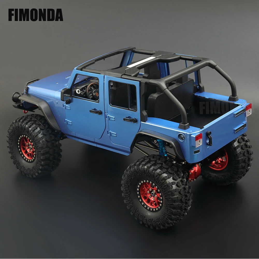 1:10 waga Wrangler cabrio Hard Body Kit 313mm rozstaw osi dla 1/10 gąsienica RC SCX10 Rubicon TRX4 Redcat GEN8