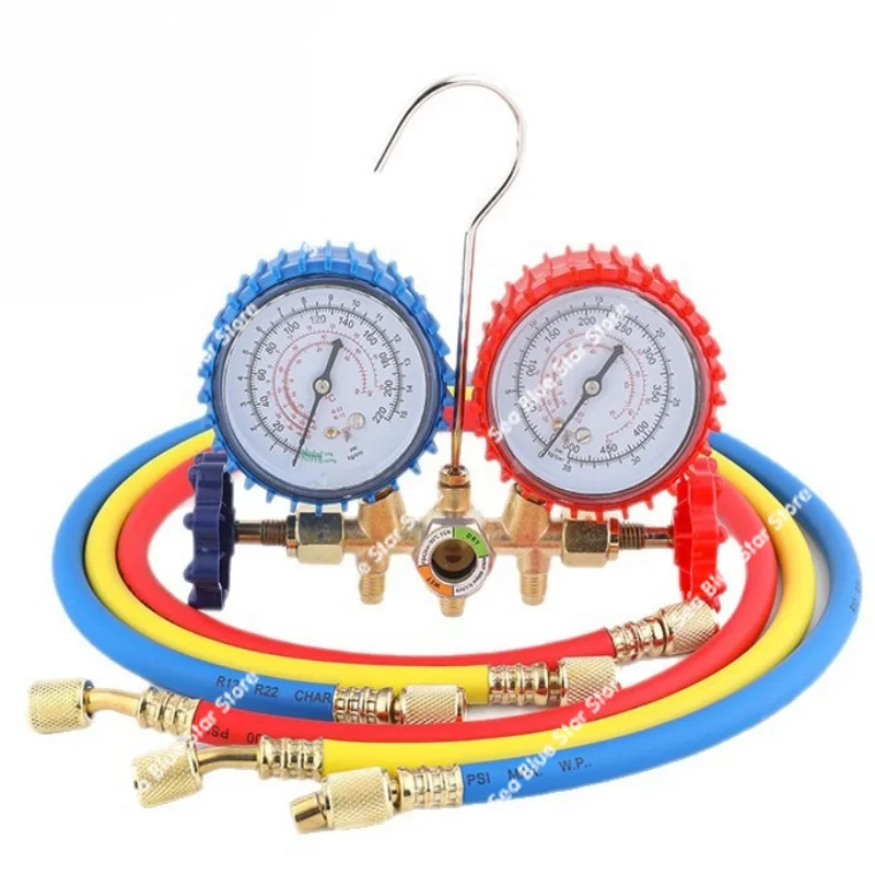 Pressure gauge 536 household air conditioner fluoride double meter automobile fluoride set R134a refrigerant pressure gauge