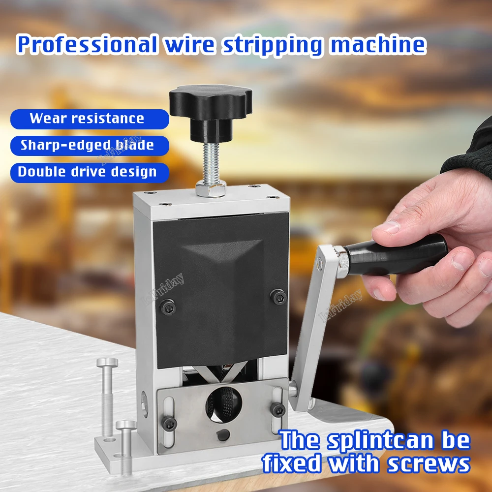 

1-21mm Manual Wire Stripping Machine Hand Crank Drill Operated Stripper for Scrap Copper Stripping Diameter Hand Tool Dropship